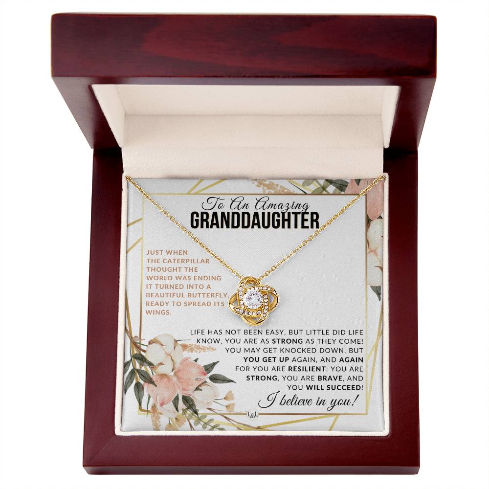 Granddaughter Gift - Spread Your Wings - Meaningful Granddaughter Gift For Her Birthday, Christmas or For Graduation