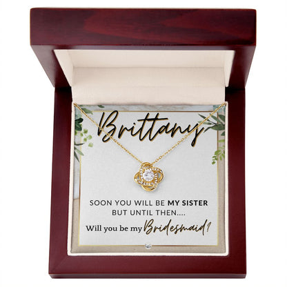 Personalized Bridesmaid Proposal - Special Request for Sister-in-Law - Beach Wedding Theme