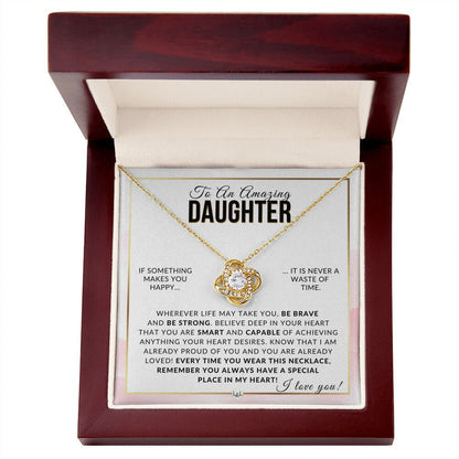 Daughter Gift - Be Brave, Be Strong - Meaningful Gift For Her Birthday, Christmas or For Graduation - Liliana and Liam