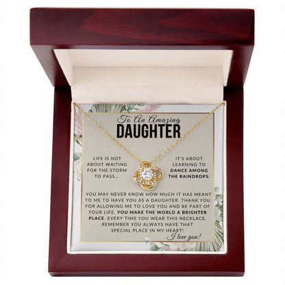 Daughter Gift - Dance In The Rain - Meaningful Gift For Her Birthday, Christmas or For Graduation - Liliana and Liam