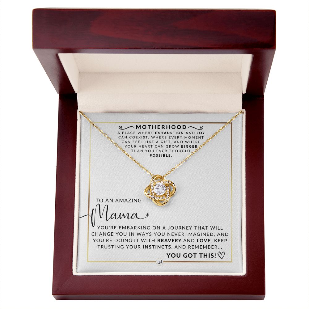 Amazing Mama - Beautiful Pendant Necklace To Celebrate Mom - Great Birthday, Mother's Day or Christmas Gift Idea For Her - Liliana and Liam
