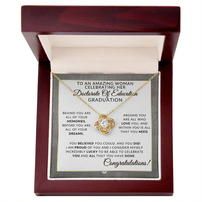 Doctorate of Education Gift - EDD Graduation Gift Idea For Her - Graduation Gift Idea For Her - Liliana and Liam