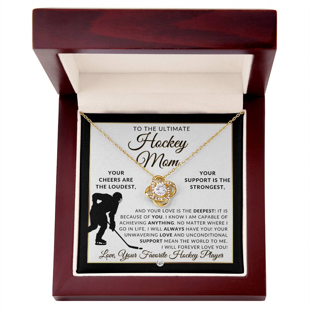 Hockey Mom - Knot Pendent Necklace - Gift For Sports Mom - Liliana and Liam
