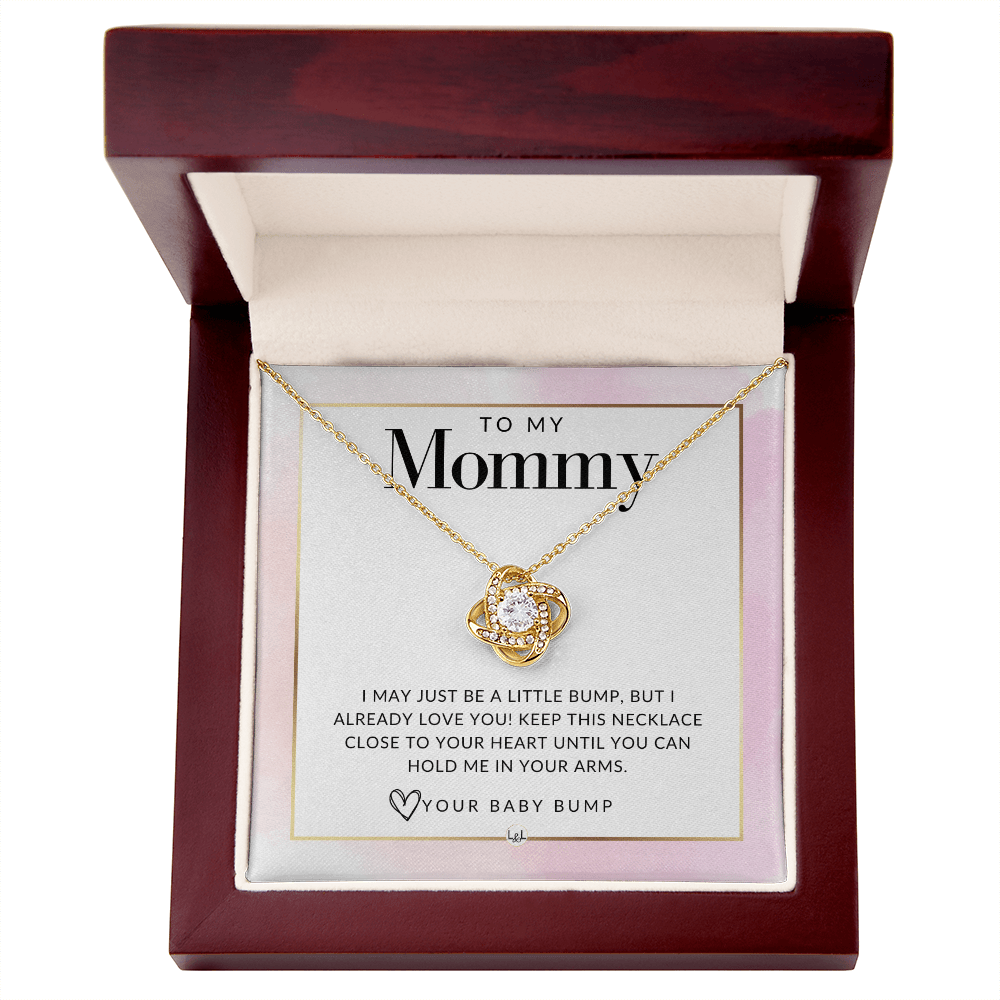 To Mom To Be From Baby Bump - Beautiful Pendant Necklace To Celebrate Mom - Gift Idea For Her