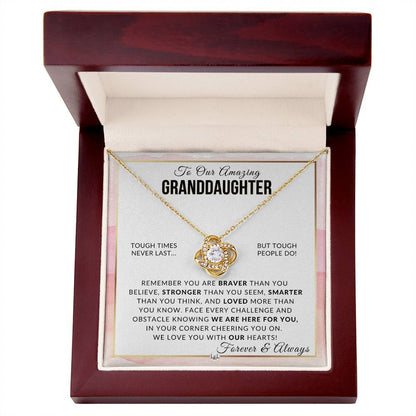 Gift For Our Granddaughter - Braver, Stronger, Smarter - Meaningful Granddaughter Gift For Her Birthday, Christmas or For Graduation - Liliana and Liam