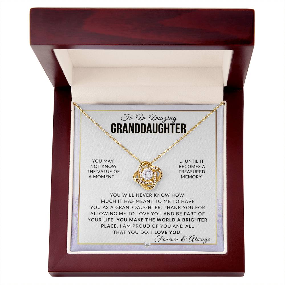 Granddaughter Gift - Proud Of You - Meaningful Granddaughter Gift For Her Birthday, Christmas or For Graduation