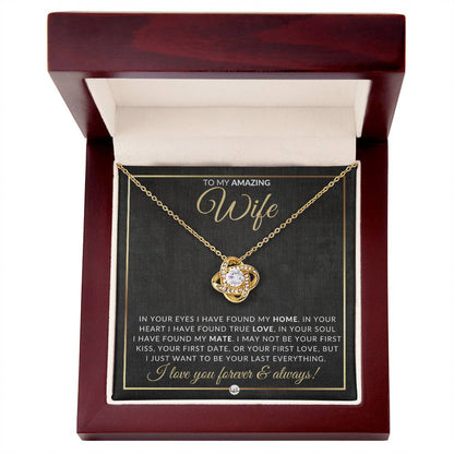 Unique Gift For Wife - Pendant Necklace - Sentimental and Romantic Christmas Gift, Valentine's Day, Birthday or Anniversary Present - Liliana and Liam