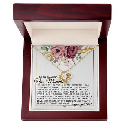 New Momma - Beautiful Pendant Necklace To Celebrate Mom - Great Birthday, Mother's Day or Christmas Gift Idea For Her - Liliana and Liam