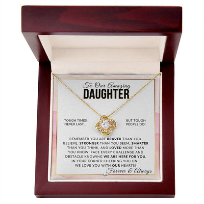 Gift For Our Daughter - Braver, Stronger, Smarter - Meaningful Gift For Her Birthday, Christmas or For Graduation - Liliana and Liam