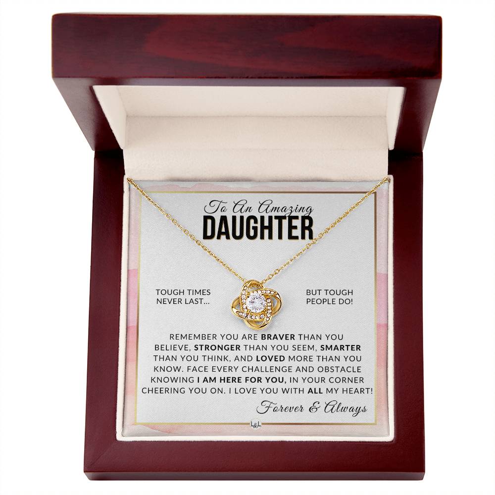Daughter Gift - Braver, Stronger, Smarter - Meaningful Gift For Her Birthday, Christmas or For Graduation - Liliana and Liam