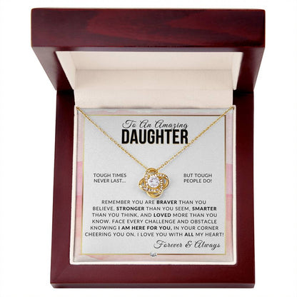 Daughter Gift - Braver, Stronger, Smarter - Meaningful Gift For Her Birthday, Christmas or For Graduation - Liliana and Liam