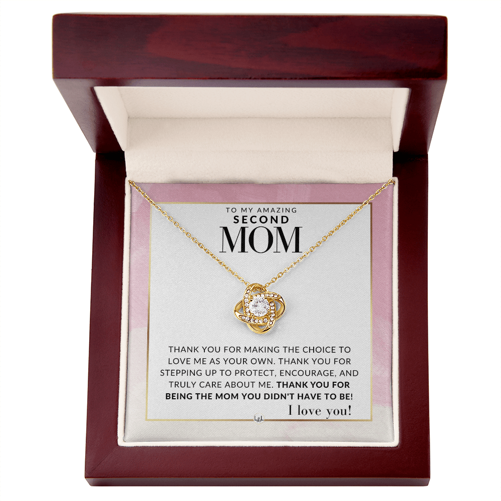 My Amazing Second Mom Necklace – Thank You for Loving Me as Your Own - Liliana and Liam