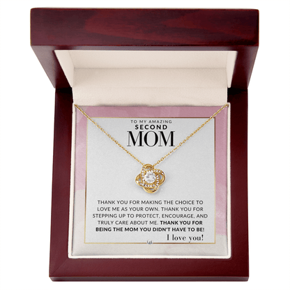 My Amazing Second Mom Necklace – Thank You for Loving Me as Your Own - Liliana and Liam