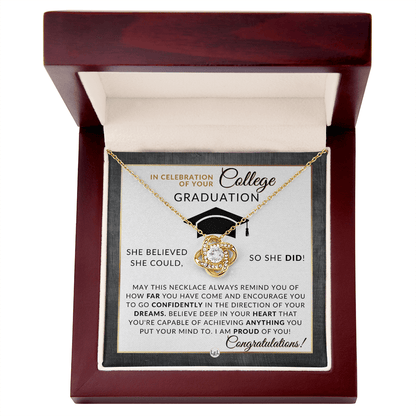 College Graduation Gift For Her - Meaningful Milestone Necklace - Graduation Gift For Her - Liliana and Liam