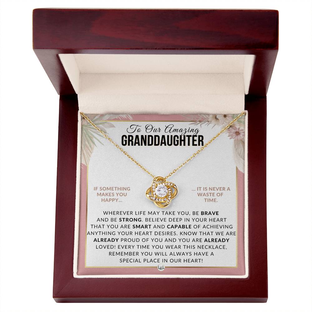 Gift For Our Granddaughter - Special Place In My Heart - Meaningful Granddaughter Gift For Her Birthday, Christmas or For Graduation - Liliana and Liam