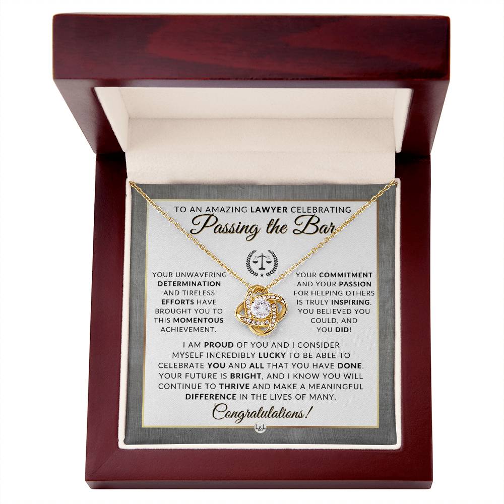 Passing The Bar - Congratulations Gift For New Lawyer, Lawyer Graduation - Law School Graduation Gift Idea For Her - Liliana and Liam