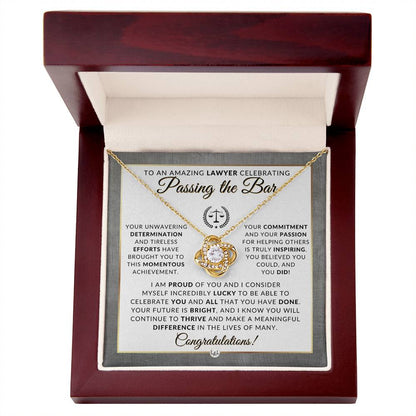 Passing The Bar - Congratulations Gift For New Lawyer, Lawyer Graduation - Law School Graduation Gift Idea For Her - Liliana and Liam