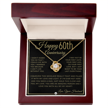 60th Anniversary Gift for Wife - Forever & Always Necklace
