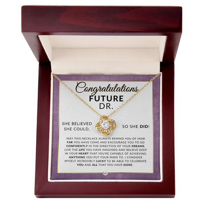 Congratulations On Your Medical School Acceptance - Meaningful Milestone Necklace - Perfect Med School Acceptance Gift For A Future Doctor - Liliana and Liam