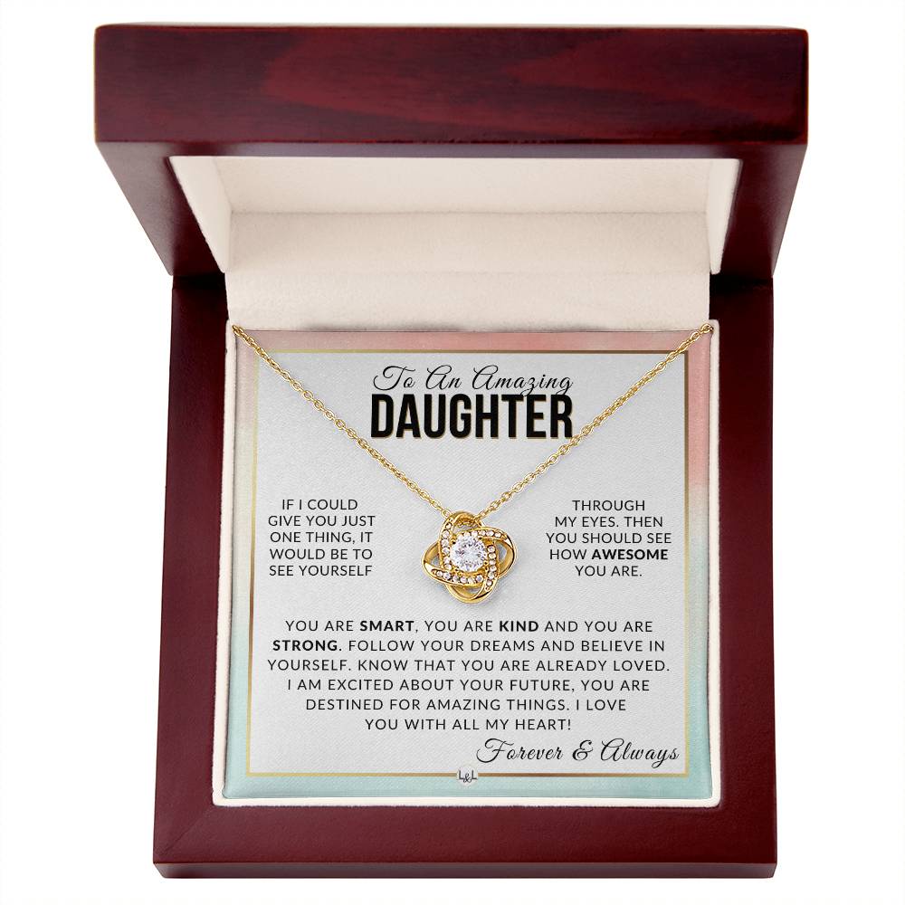 Daughter Gift - With All My Heart - Meaningful Gift For Her Birthday, Christmas or For Graduation - Liliana and Liam