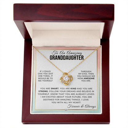 Granddaughter Gift - With All My Heart - Meaningful Granddaughter Gift For Her Birthday, Christmas or For Graduation - Liliana and Liam