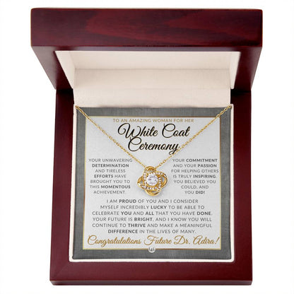 White Coat Ceremony Necklace - Liliana and Liam