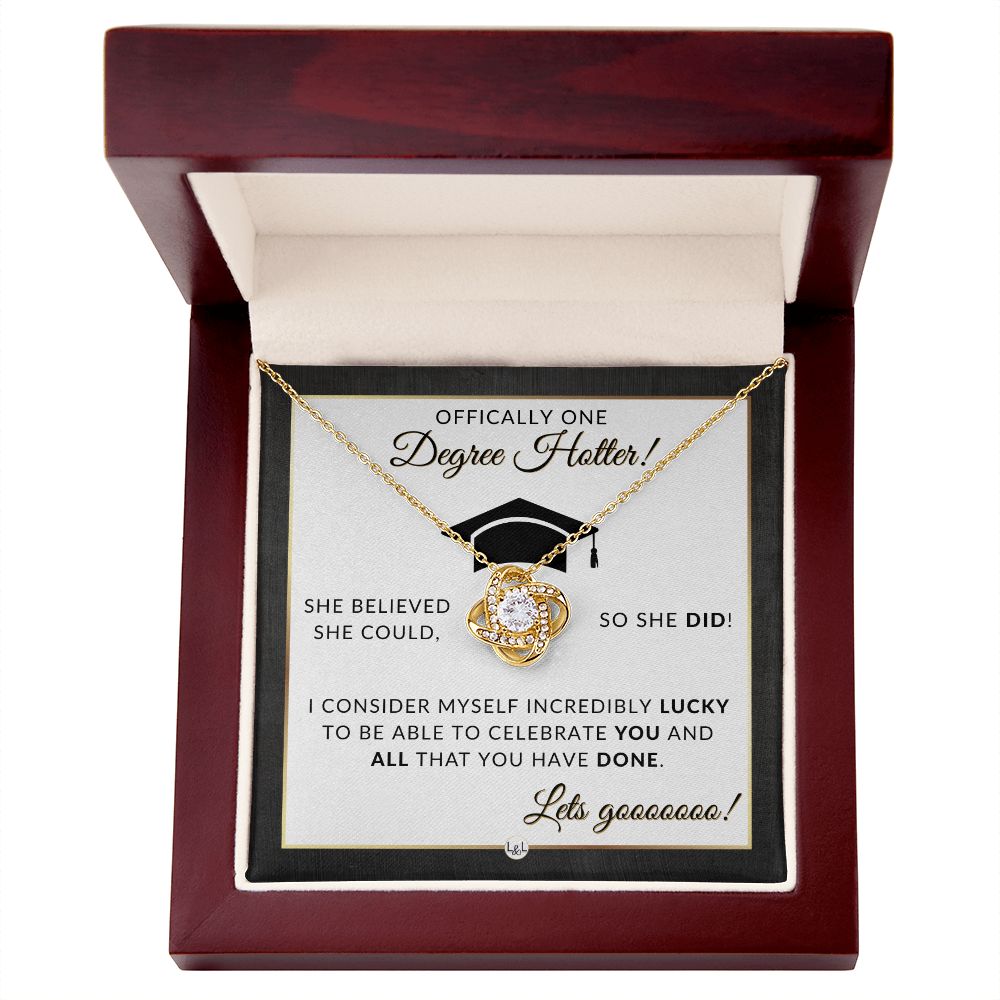 Grad Gift For Her - Meaningful Milestone Necklace - Graduation Gift For Her - One Degree Hotter - Liliana and Liam