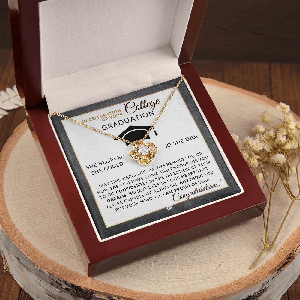 College Graduation Gift For Her - Meaningful Milestone Necklace - Graduation Gift For Her