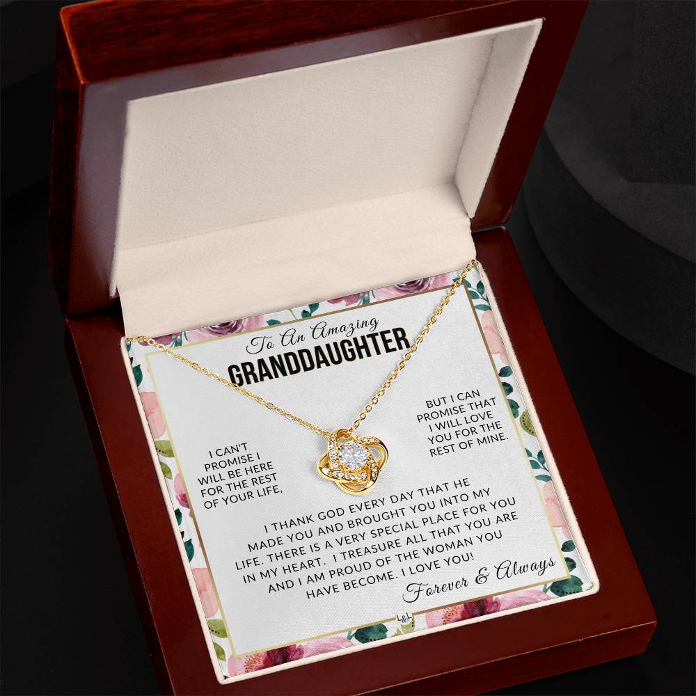 Granddaughter Gift - I Love You - Meaningful Granddaughter Gift For Her Birthday, Christmas or For Graduation