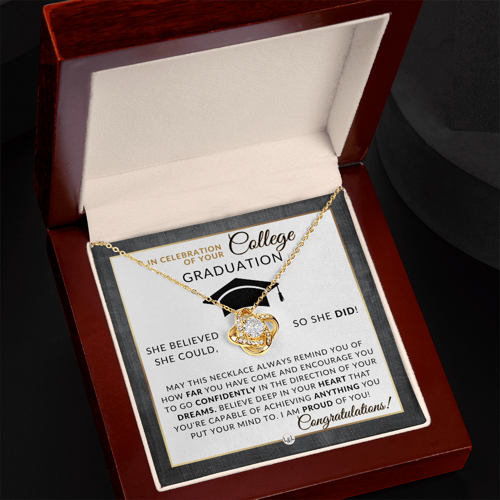 College Graduation Gift For Her - Meaningful Milestone Necklace - Graduation Gift For Her