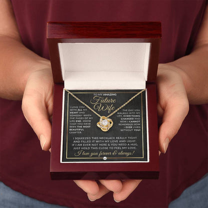 Best Gift For Future Wife - Pendant Necklace - Sentimental and Romantic Christmas Gift, Valentine's Day, Birthday or Anniversary Present - Liliana and Liam