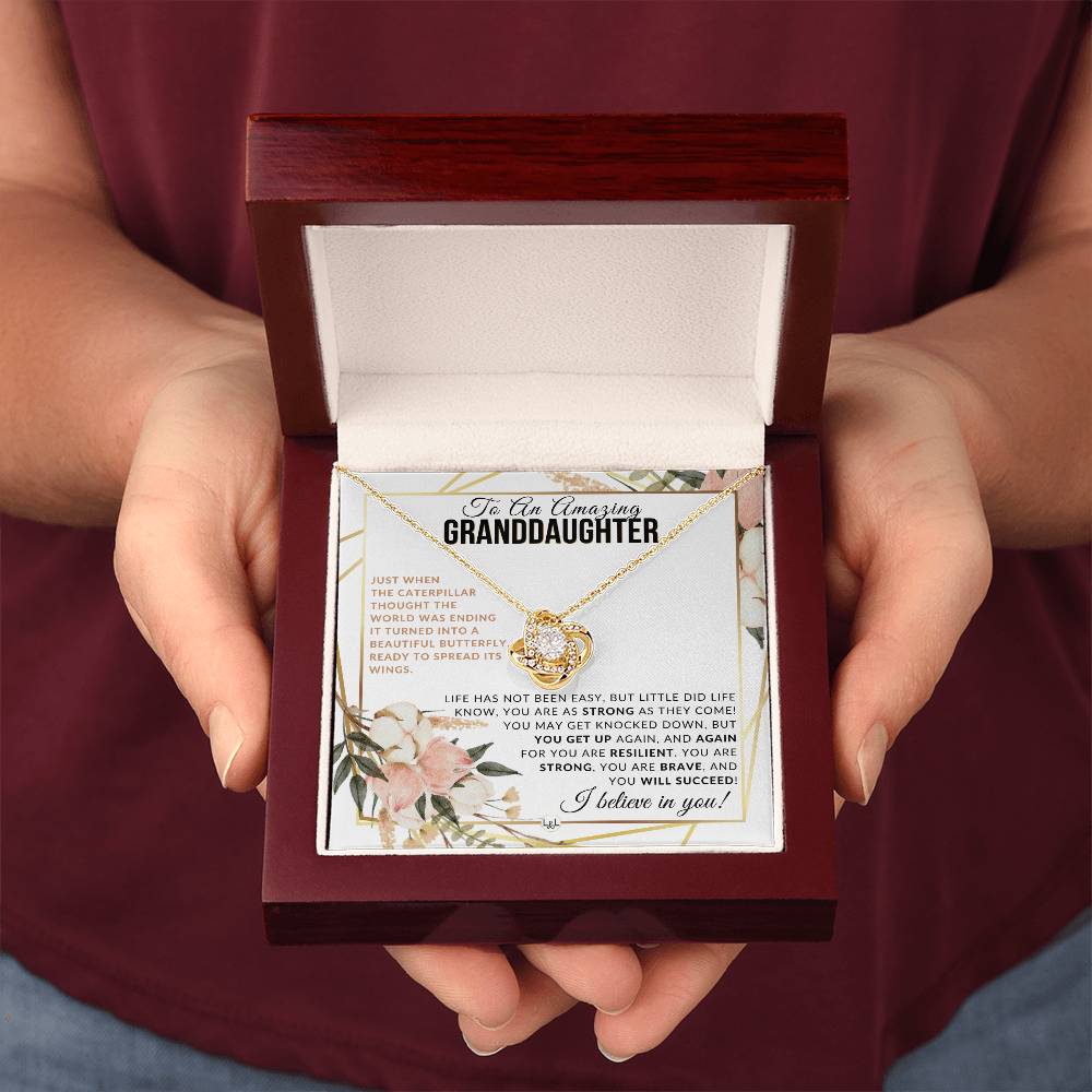 Granddaughter Gift - Spread Your Wings - Meaningful Granddaughter Gift For Her Birthday, Christmas or For Graduation