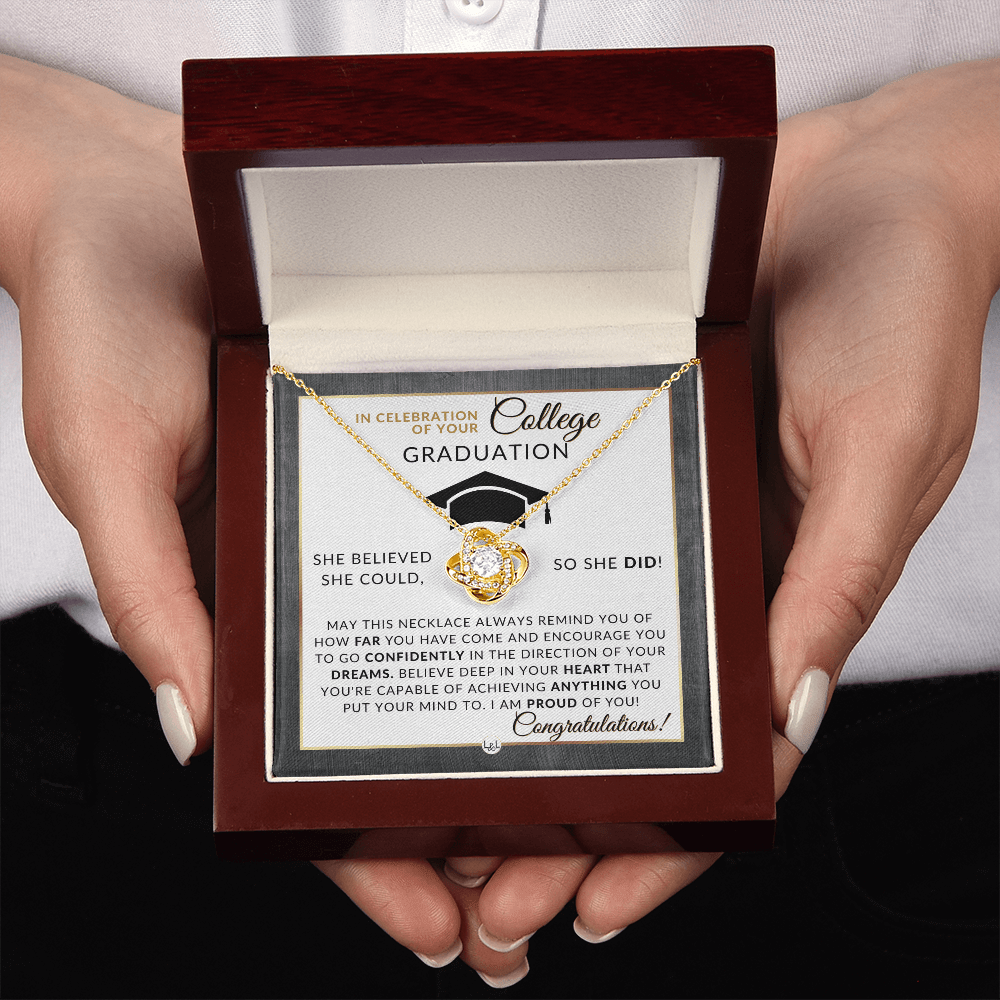 College Graduation Gift For Her - Meaningful Milestone Necklace - Graduation Gift For Her