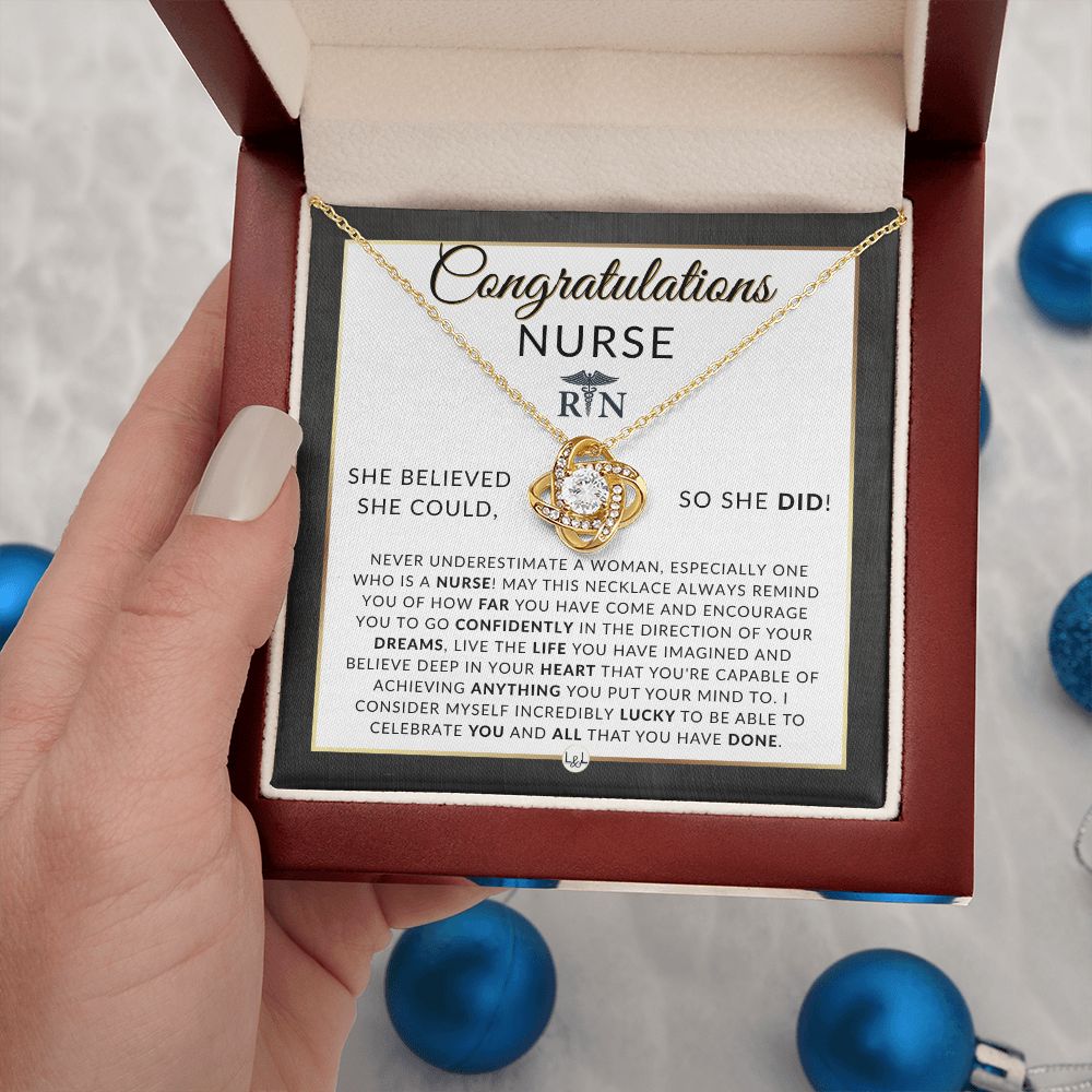 Nurse Graduation Gift for Her, Nursing School, Pinning Ceremony Gift - Meaningful Milestone Necklace - 2024 Graduation Gift For Her