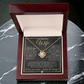 To My Beautiful Wife - Pendant Necklace - Sentimental and Romantic Christmas Gift, Valentine's Day, Birthday, Anniversary