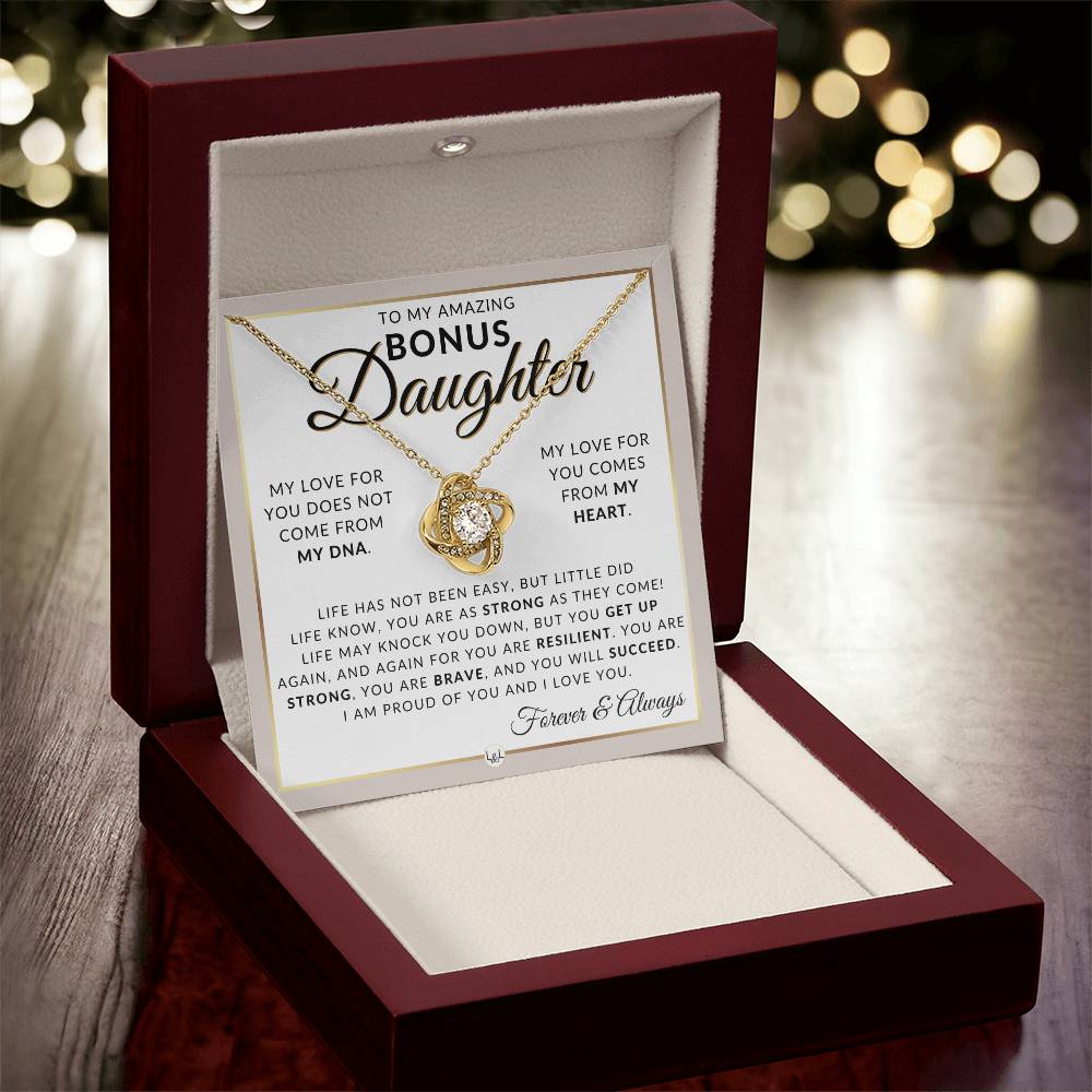 A Perfect gift for my Bonus daughter for Christmas, sentimental Christmas gifts ideas , to my daughter from mom, gift from dad store to husband.