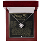 28th Anniversary Gift For Wife - Beautiful Women's Pendant Necklace + Heartfelt Anniversary Message - Liliana and Liam