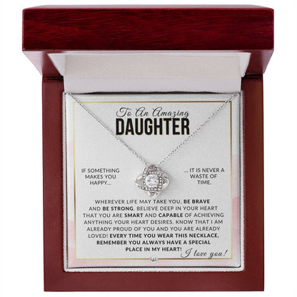 Daughter Gift - Be Brave, Be Strong - Meaningful Gift For Her Birthday, Christmas or For Graduation - Liliana and Liam