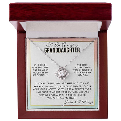 Granddaughter Gift - With All My Heart - Meaningful Granddaughter Gift For Her Birthday, Christmas or For Graduation - Liliana and Liam