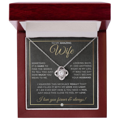 Surprise Gift For Wife - Pendant Necklace - Sentimental and Romantic Christmas Gift, Valentine's Day, Birthday or Anniversary Present - Liliana and Liam