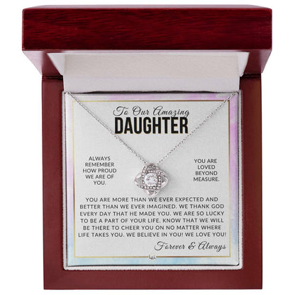 Gift For Our Daughter - I Thank God - Meaningful Gift For Her Birthday, Christmas or For Graduation - Liliana and Liam