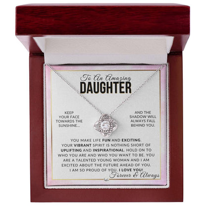 Daughter Gift - Stay True - Beautiful Women's Pendant + Sentimental Keepsake Message For Your Daughter - Perfect for Christmas, Graduation, or her Birthday - Liliana and Liam