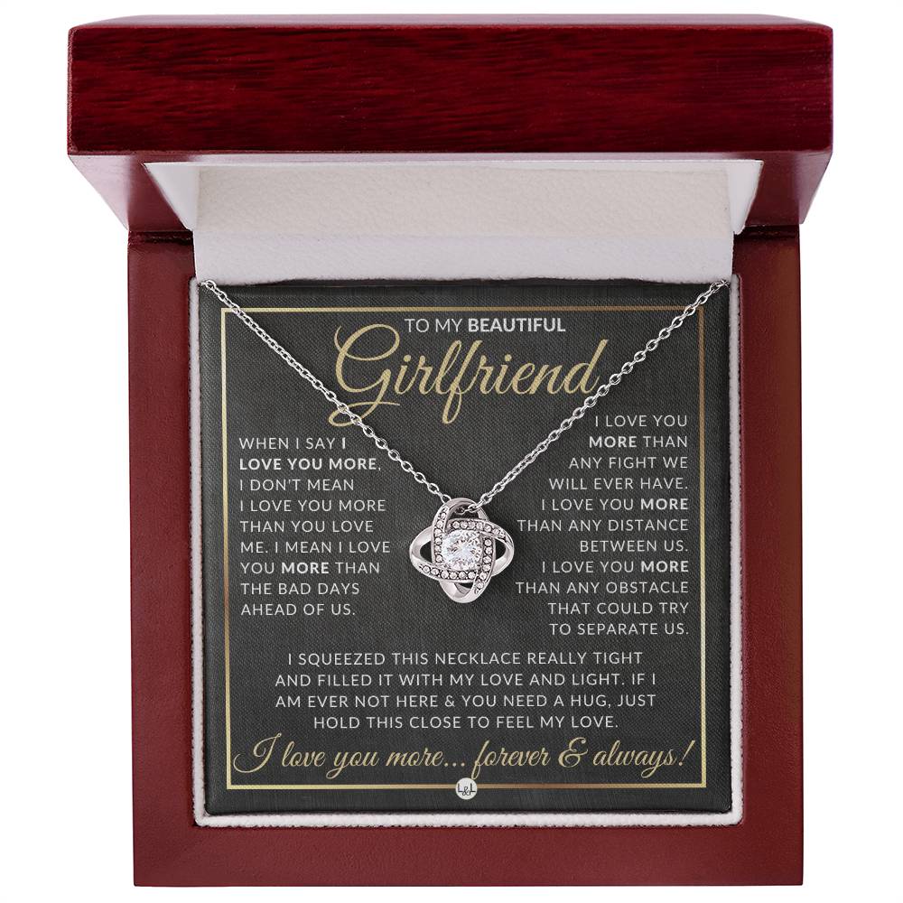 Surprise Gift For Girlfriend - Pendant Necklace - Sentimental and Romantic Christmas Gift, Valentine's Day, Birthday or Anniversary Present