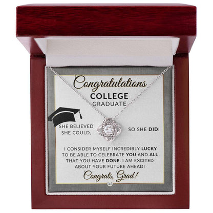 Graduation Gift For College Girl - Beautiful Women's Pendant - Perfect College Graduation Gift For Her - Great Gift For College Graduation Party - Liliana and Liam
