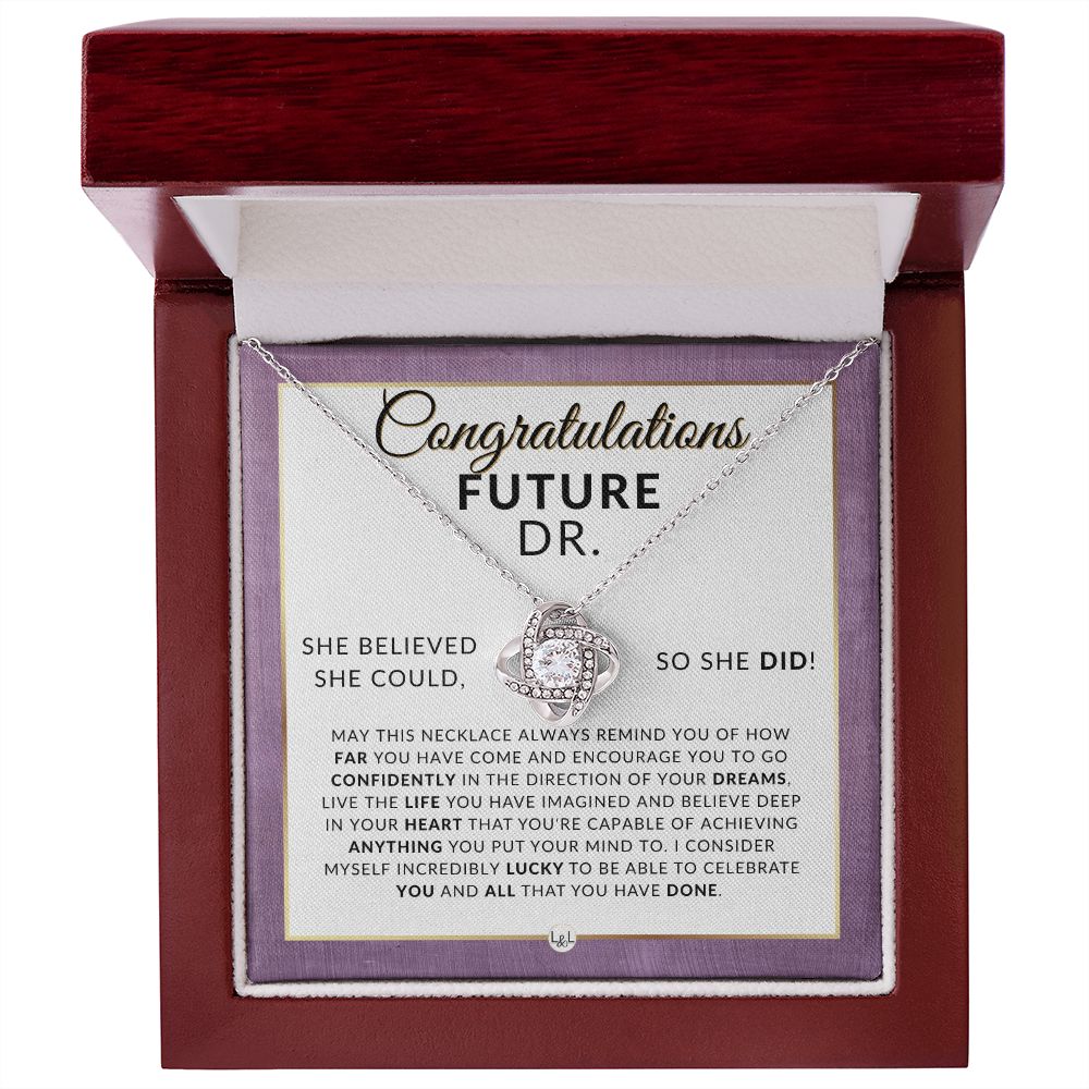 Congratulations On Your Medical School Acceptance - Meaningful Milestone Necklace - Perfect Med School Acceptance Gift For A Future Doctor - Liliana and Liam