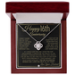 16th Anniversary Gift For Wife - Beautiful Women's Pendant Necklace + Heartfelt Anniversary Message - Liliana and Liam