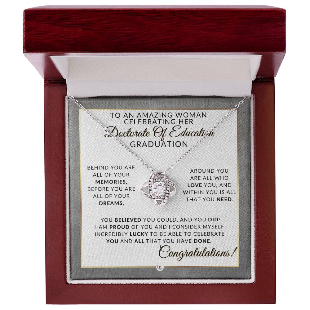 Doctorate of Education Gift - EDD Graduation Gift Idea For Her - 2024 Graduation Gift Idea For Her - Liliana and Liam