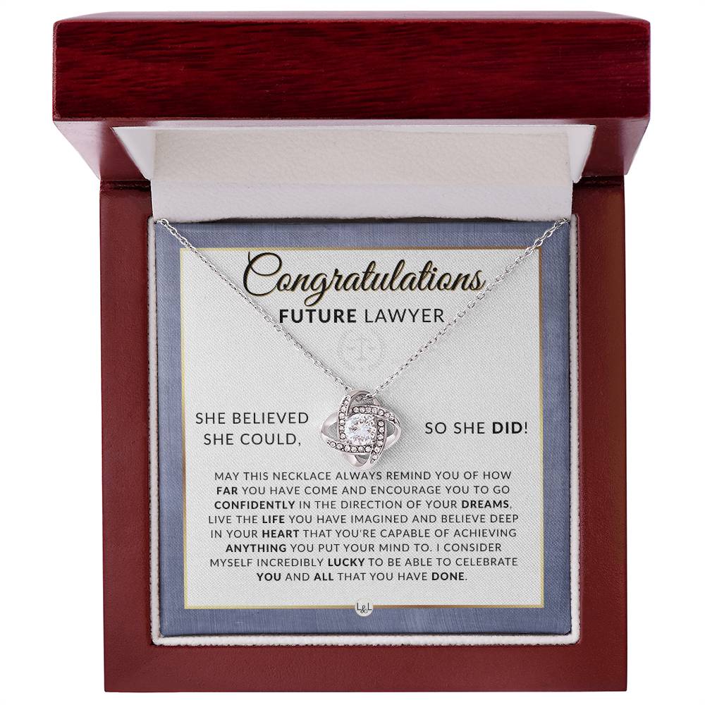 Law School Acceptance Gift - Graduation Gift Idea For Future Lawyer - Liliana and Liam