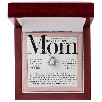 Gift For My Boyfriends Mom - Meaningful Necklace - Great For Mother's Day, Christmas, Her Birthday, Or As An Encouragement Gift - Liliana and Liam