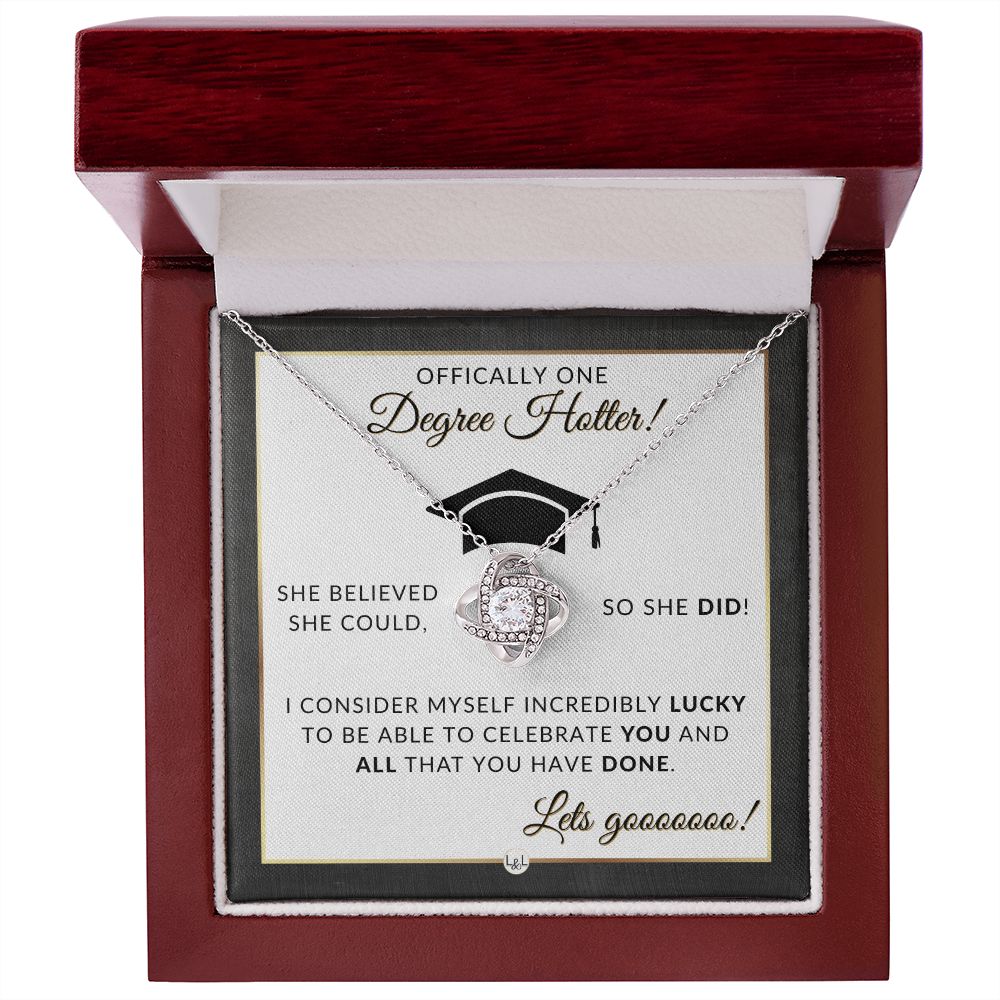 Grad Gift For Her - Meaningful Milestone Necklace - Graduation Gift For Her - One Degree Hotter - Liliana and Liam